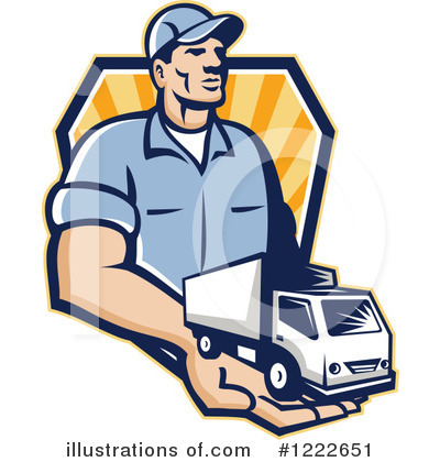 Moving Truck Clipart #1222651 by patrimonio