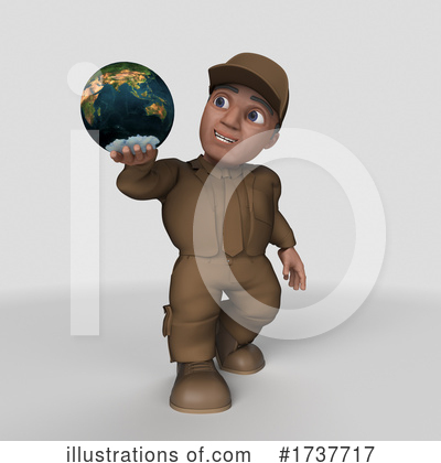 Royalty-Free (RF) Delivery Man Clipart Illustration by KJ Pargeter - Stock Sample #1737717