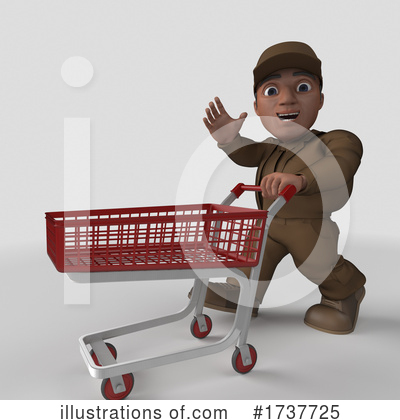 Royalty-Free (RF) Delivery Man Clipart Illustration by KJ Pargeter - Stock Sample #1737725