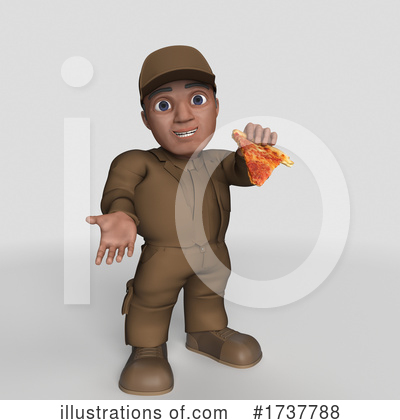 Royalty-Free (RF) Delivery Man Clipart Illustration by KJ Pargeter - Stock Sample #1737788