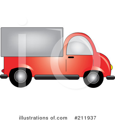 Royalty-Free (RF) Delivery Truck Clipart Illustration by Pams Clipart - Stock Sample #211937