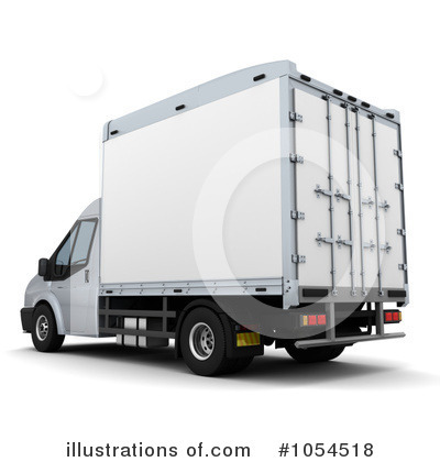 Royalty-Free (RF) Delivery Van Clipart Illustration by KJ Pargeter - Stock Sample #1054518