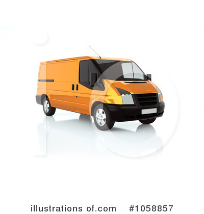 Royalty-Free (RF) Delivery Van Clipart Illustration by chrisroll - Stock Sample #1058857