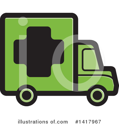 Royalty-Free (RF) Delivery Van Clipart Illustration by Lal Perera - Stock Sample #1417967