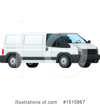 Royalty-Free (RF) Delivery Van Clipart Illustration by Vector Tradition SM - Stock Sample #1515867