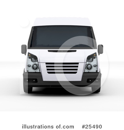 Royalty-Free (RF) Delivery Van Clipart Illustration by KJ Pargeter - Stock Sample #25490