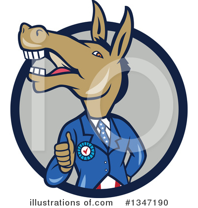 Donkey Clipart #1347190 by patrimonio