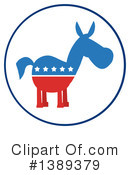 Democratic Donkey Clipart #1389379 by Hit Toon