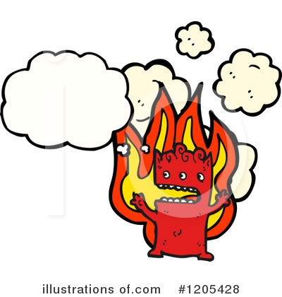 Royalty-Free (RF) Demon Clipart Illustration by lineartestpilot - Stock Sample #1205428