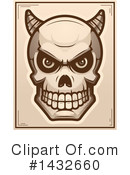 Demon Skull Clipart #1432660 by Cory Thoman