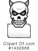Demon Skull Clipart #1432668 by Cory Thoman