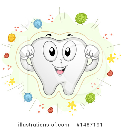 Tooth Character Clipart #1467191 by BNP Design Studio