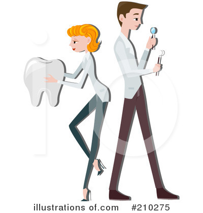 Royalty-Free (RF) Dentist Clipart Illustration by BNP Design Studio - Stock Sample #210275