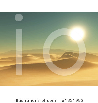 Royalty-Free (RF) Desert Clipart Illustration by KJ Pargeter - Stock Sample #1331982
