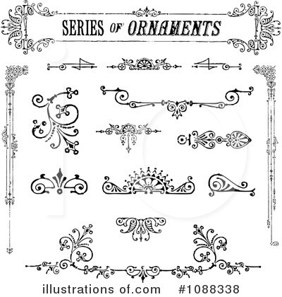 Victorian Design Elements Clipart #1088338 by BestVector