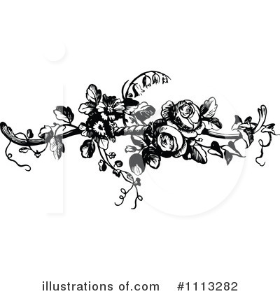 Roses Clipart #1113282 by Prawny Vintage
