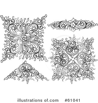 Royalty-Free (RF) Design Elements Clipart Illustration by pauloribau - Stock Sample #61041