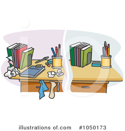 Royalty-Free (RF) Desk Clipart Illustration by BNP Design Studio - Stock Sample #1050173