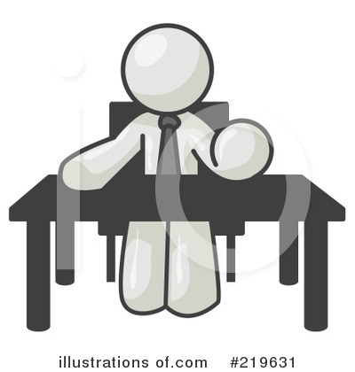 Royalty-Free (RF) Desk Clipart Illustration by Leo Blanchette - Stock Sample #219631