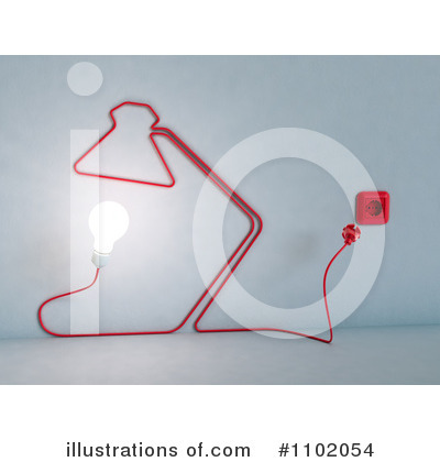 Royalty-Free (RF) Desk Lamp Clipart Illustration by Mopic - Stock Sample #1102054