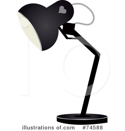 Royalty-Free (RF) Desk Lamp Clipart Illustration by Melisende Vector - Stock Sample #74588