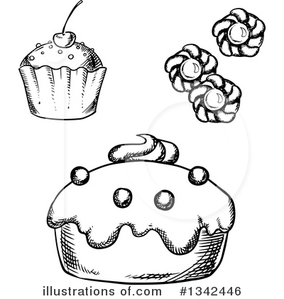 Royalty-Free (RF) Dessert Clipart Illustration by Vector Tradition SM - Stock Sample #1342446