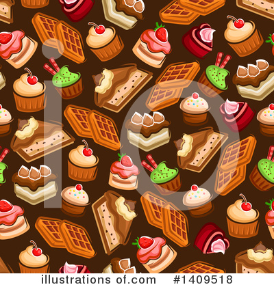 Waffle Clipart #1409518 by Vector Tradition SM