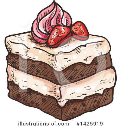 Royalty-Free (RF) Dessert Clipart Illustration by Vector Tradition SM - Stock Sample #1425919