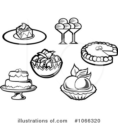 Royalty-Free (RF) Desserts Clipart Illustration by Vector Tradition SM - Stock Sample #1066320