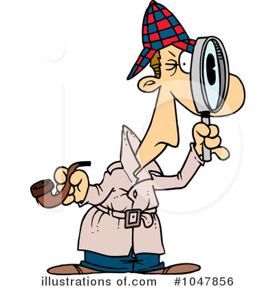 Royalty-Free (RF) Detective Clipart Illustration by toonaday - Stock Sample #1047856