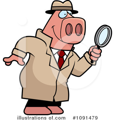 Royalty-Free (RF) Detective Clipart Illustration by Cory Thoman - Stock Sample #1091479