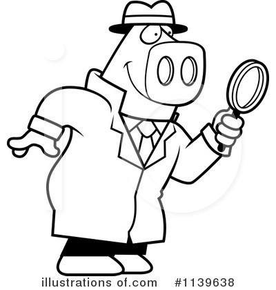 Royalty-Free (RF) Detective Clipart Illustration by Cory Thoman - Stock Sample #1139638
