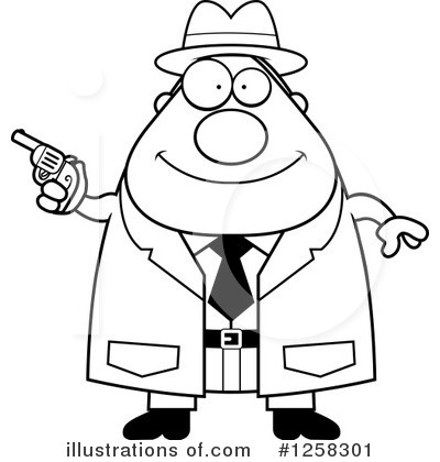 Royalty-Free (RF) Detective Clipart Illustration by Cory Thoman - Stock Sample #1258301