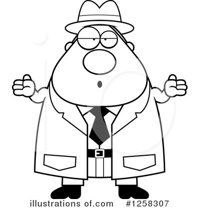 Royalty-Free (RF) Detective Clipart Illustration by Cory Thoman - Stock Sample #1258307