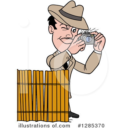 Royalty-Free (RF) Detective Clipart Illustration by LaffToon - Stock Sample #1285370