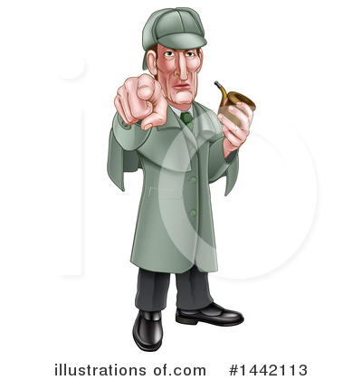 Royalty-Free (RF) Detective Clipart Illustration by AtStockIllustration - Stock Sample #1442113