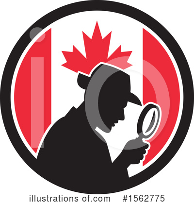 Canadian Flag Clipart #1562775 by patrimonio