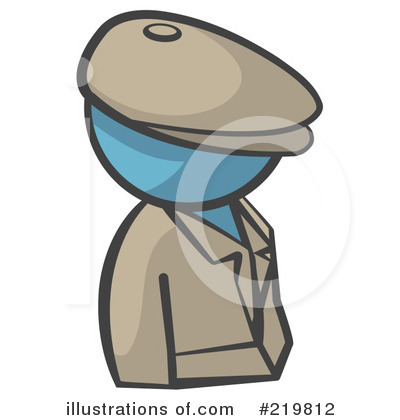 Royalty-Free (RF) Detective Clipart Illustration by Leo Blanchette - Stock Sample #219812