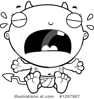 Royalty-Free (RF) Devil Baby Clipart Illustration by Cory Thoman - Stock Sample #1207907