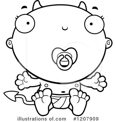 Devil Baby Clipart #1207909 by Cory Thoman