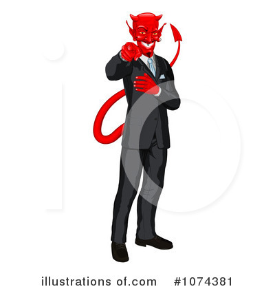 Royalty-Free (RF) Devil Clipart Illustration by AtStockIllustration - Stock Sample #1074381