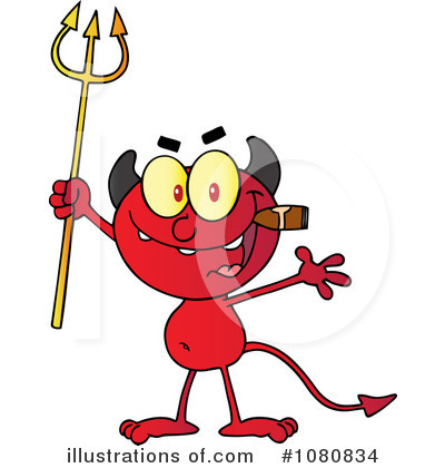 Royalty-Free (RF) Devil Clipart Illustration by Hit Toon - Stock Sample #1080834