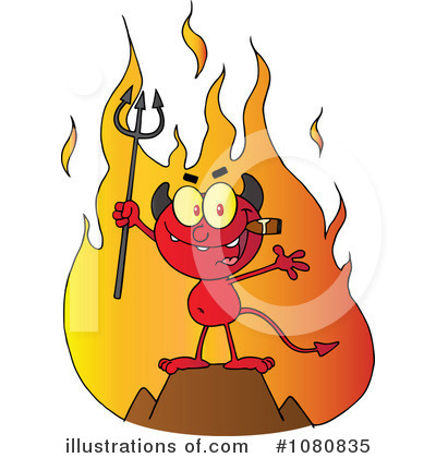 Royalty-Free (RF) Devil Clipart Illustration by Hit Toon - Stock Sample #1080835