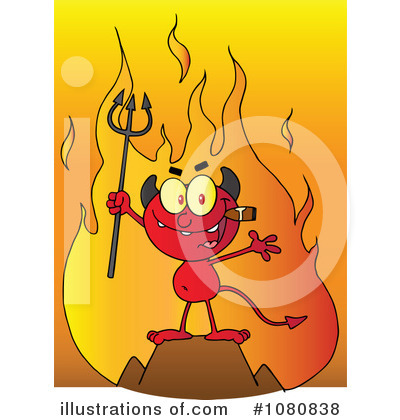 Royalty-Free (RF) Devil Clipart Illustration by Hit Toon - Stock Sample #1080838