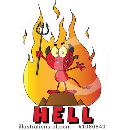 Royalty-Free (RF) Devil Clipart Illustration by Hit Toon - Stock Sample #1080840
