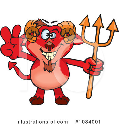 Royalty-Free (RF) Devil Clipart Illustration by Dennis Holmes Designs - Stock Sample #1084001