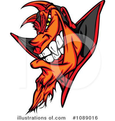 Royalty-Free (RF) Devil Clipart Illustration by Chromaco - Stock Sample #1089016