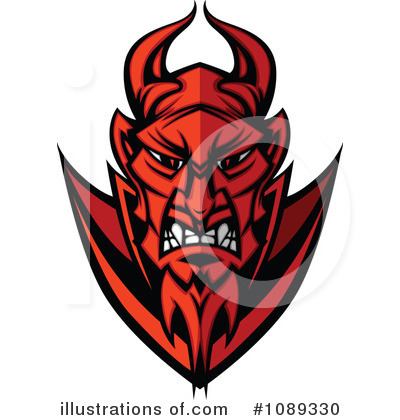 Royalty-Free (RF) Devil Clipart Illustration by Chromaco - Stock Sample #1089330
