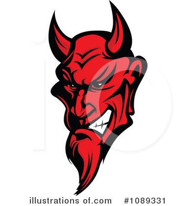 Royalty-Free (RF) Devil Clipart Illustration by Chromaco - Stock Sample #1089331