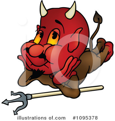 Royalty-Free (RF) Devil Clipart Illustration by dero - Stock Sample #1095378